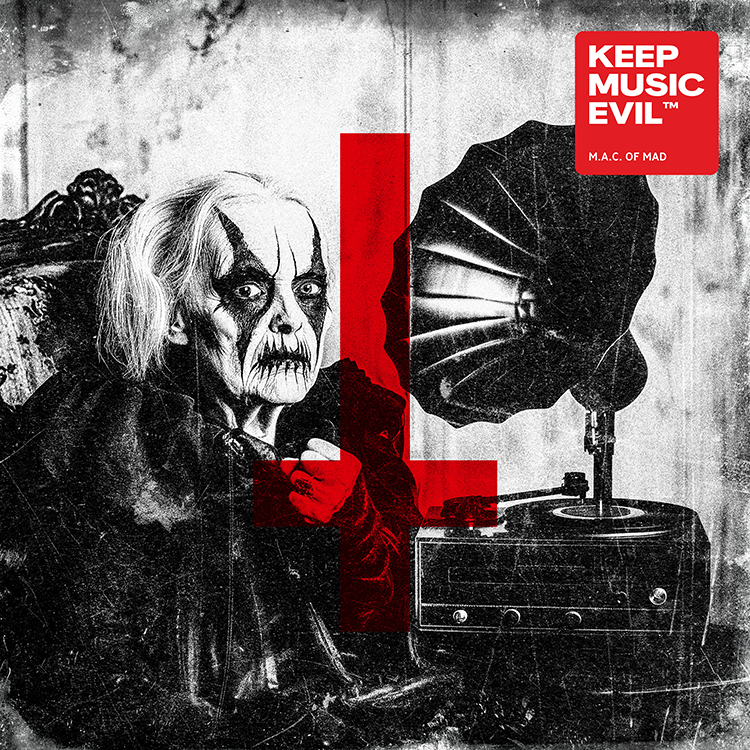 LP M.A.C. OF MAD - KEEP MUSIC EVIL (BLACK VINYL)